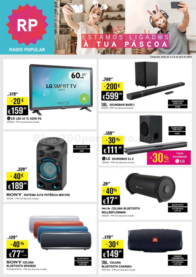 Antevisão Folheto RADIO POPULAR Promoções de 3 