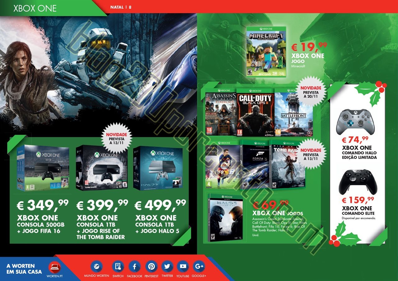 Novo Folheto WORTEN Entretenimento Natal de 13 nov