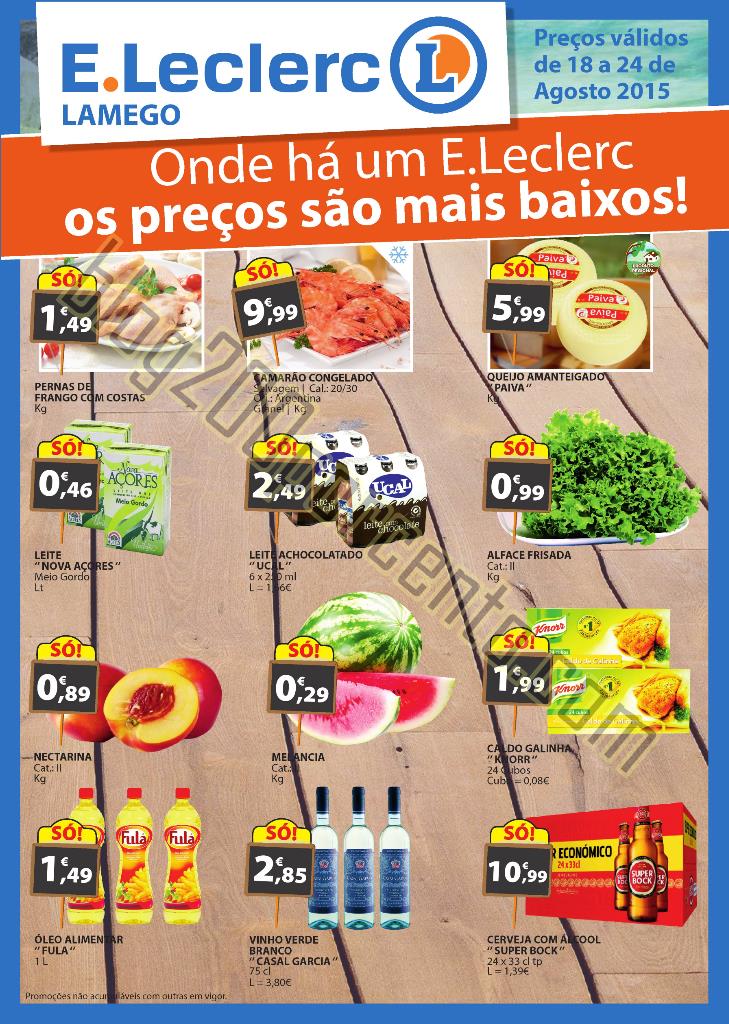 Novo Folheto E-LECLERC Lamego Promoções de 18 a 