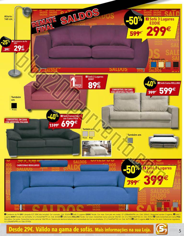Antevisão Folheto CONFORAMA Remate Saldos de 13 a