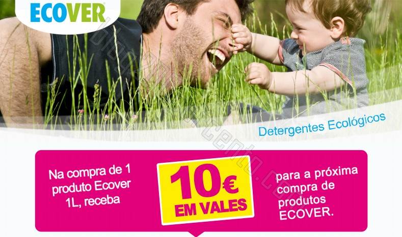 Receba 10€ em vales de desconto ECOVER até 15 janeiro 2015