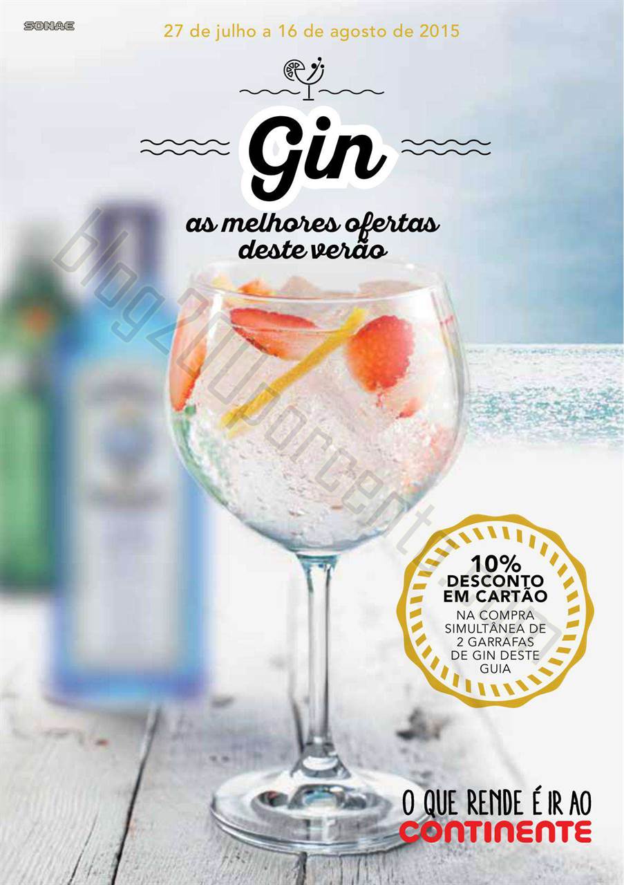 Antevisão Folheto CONTINENTE Gins de 27 julho a 1