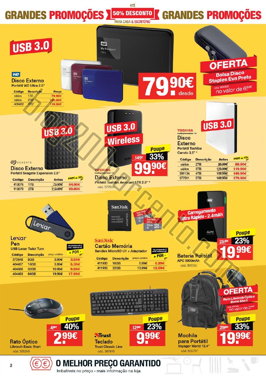 Antevisão Folheto STAPLES Promoções de 15 outub