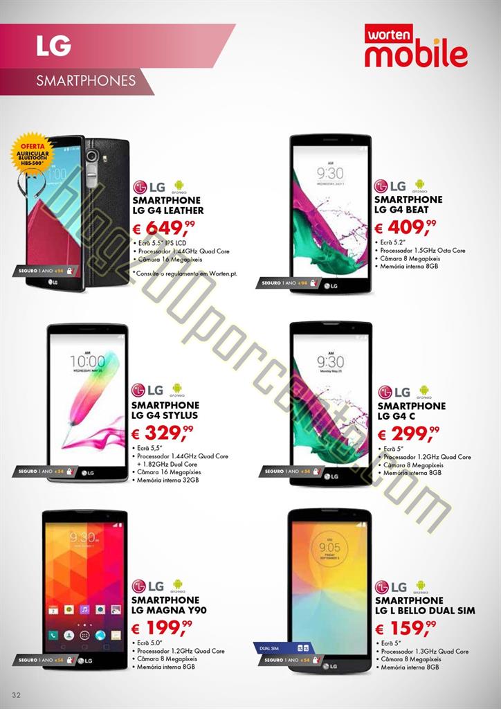 Novo Folheto WORTEN MOBILE Promoções até 2 sete