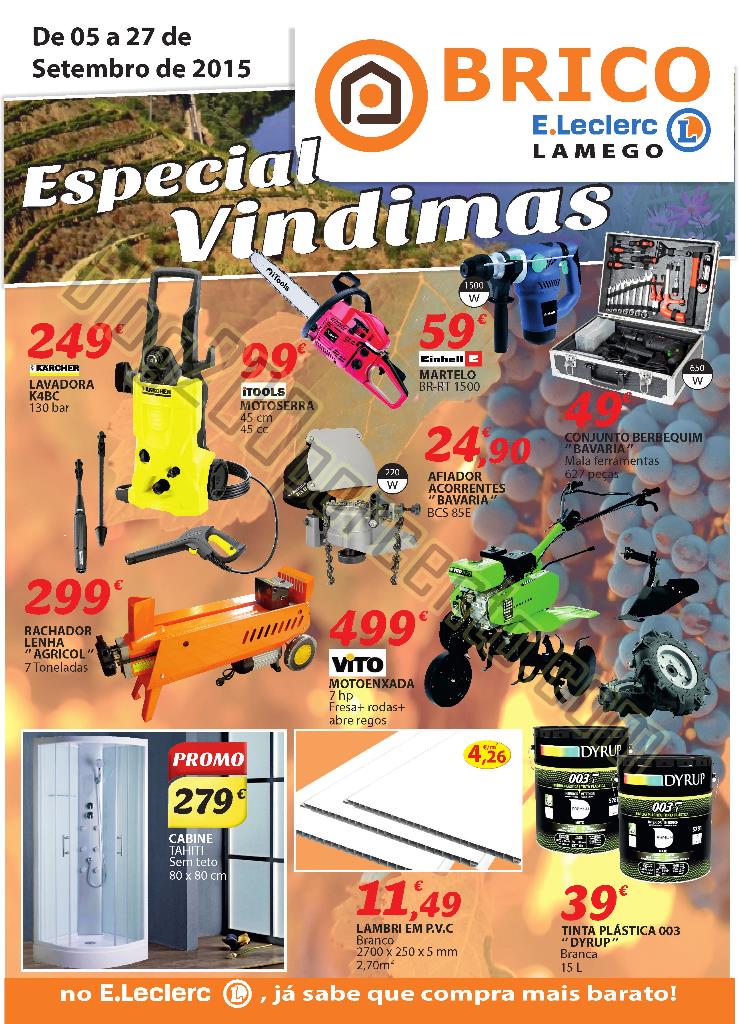 Novo Folheto E-LECLERC Brico - Lamego até 27 sete
