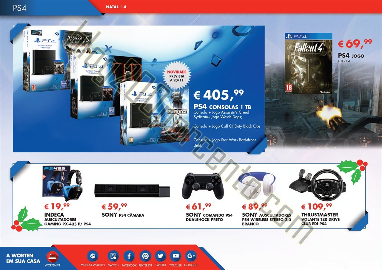 Novo Folheto WORTEN Entretenimento Natal de 13 nov