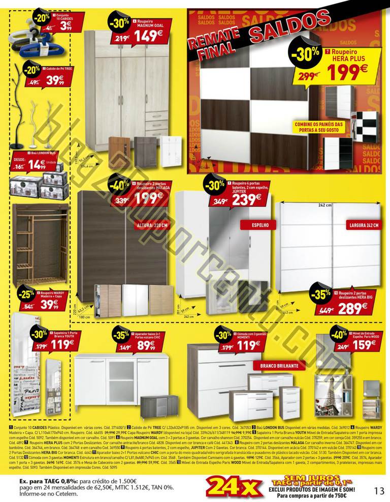 Antevisão Folheto CONFORAMA Remate Saldos de 13 a