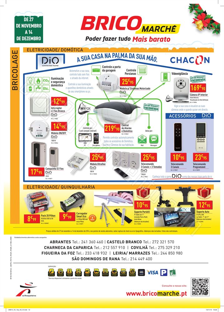 Novo Folheto BRICOMARCHÉ de 27 novembro a 14 deze