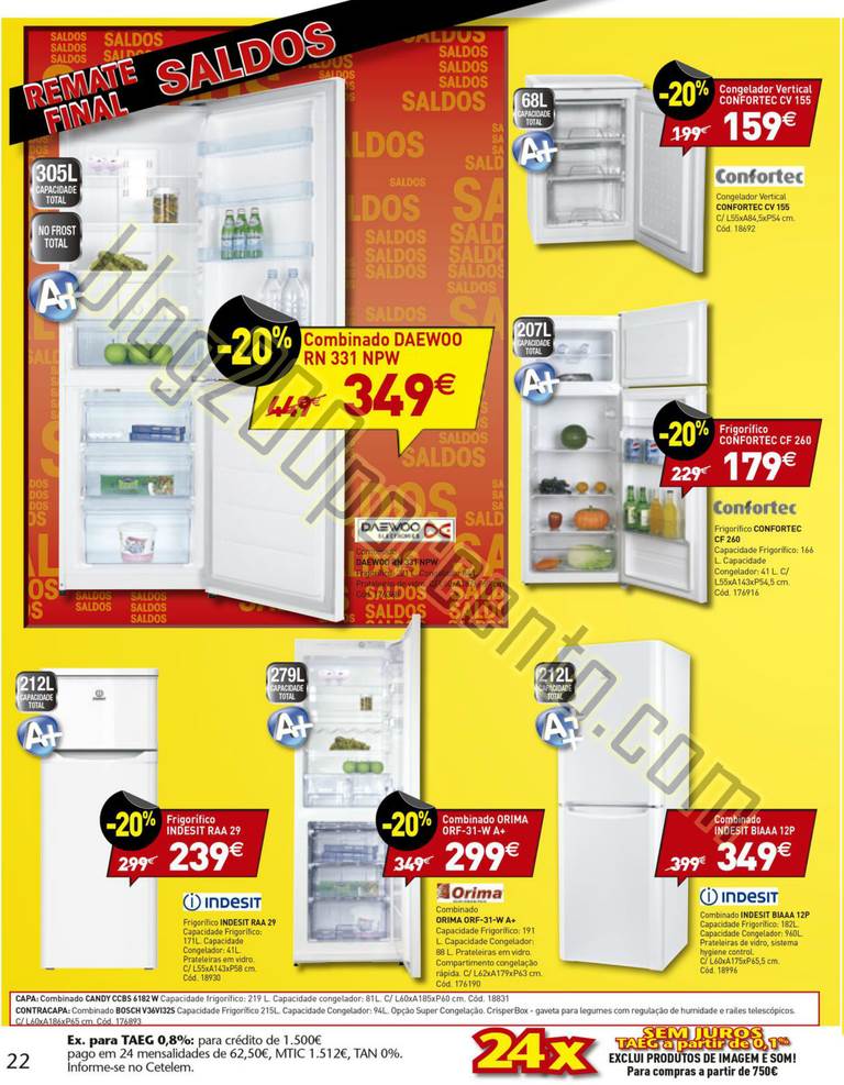 Antevisão Folheto CONFORAMA Remate Saldos de 13 a
