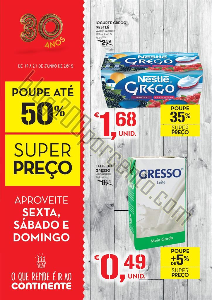 Antevisão Folheto CONTINENTE Fim de semana de 19 