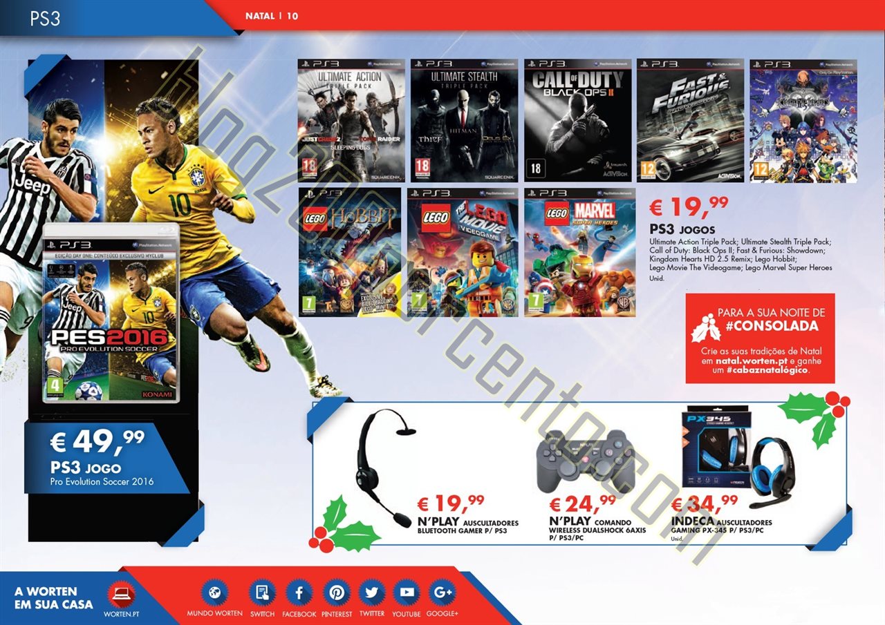 Novo Folheto WORTEN Entretenimento Natal de 13 nov