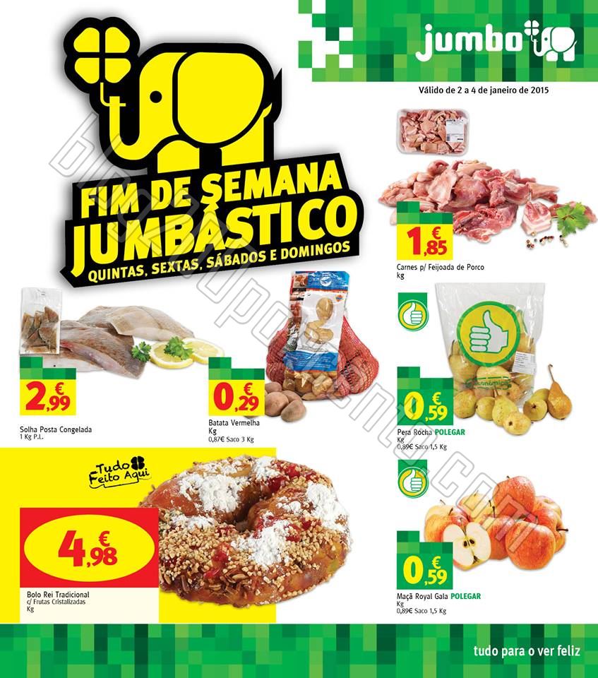 Antevisão Folheto JUMBO Fim de Semana de 2 a 4 ja