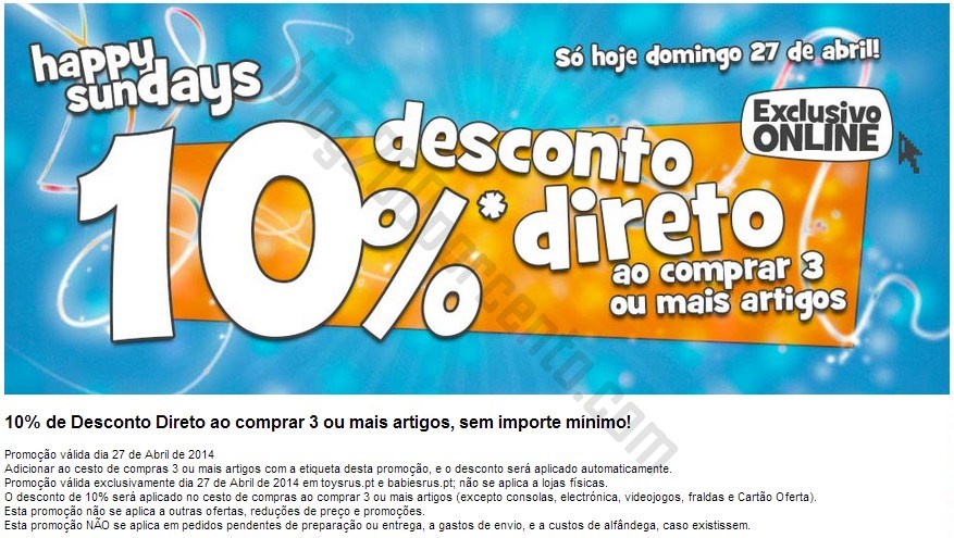 10% de desconto imediato | TOYSRUS | só hoje, exclusivo online