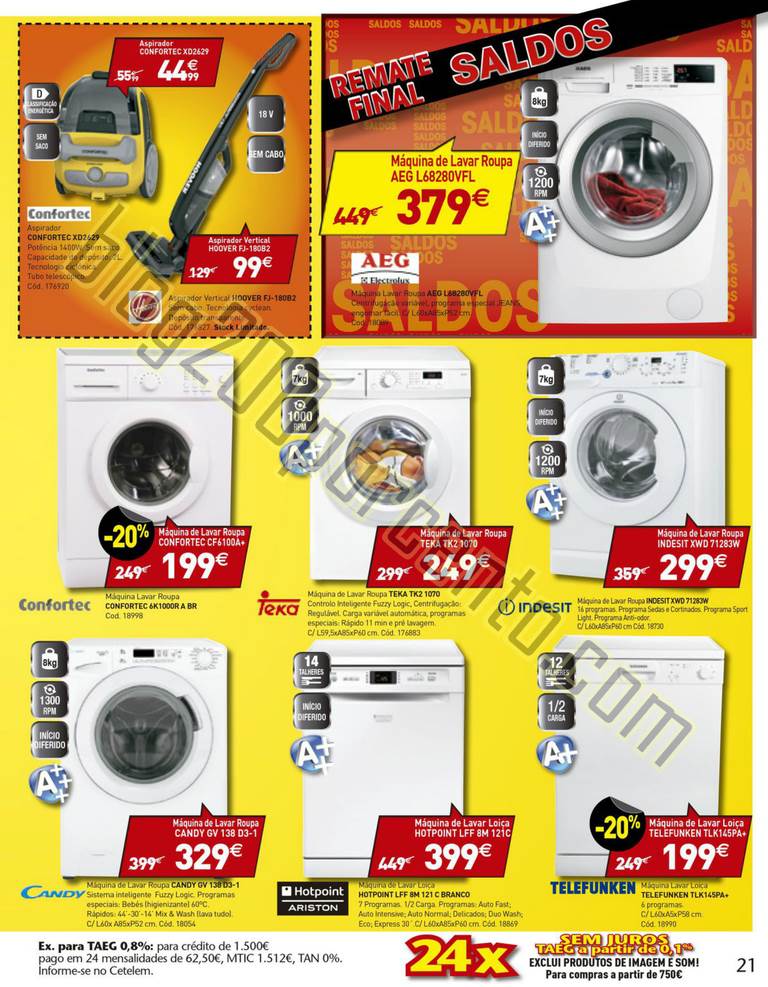 Antevisão Folheto CONFORAMA Remate Saldos de 13 a