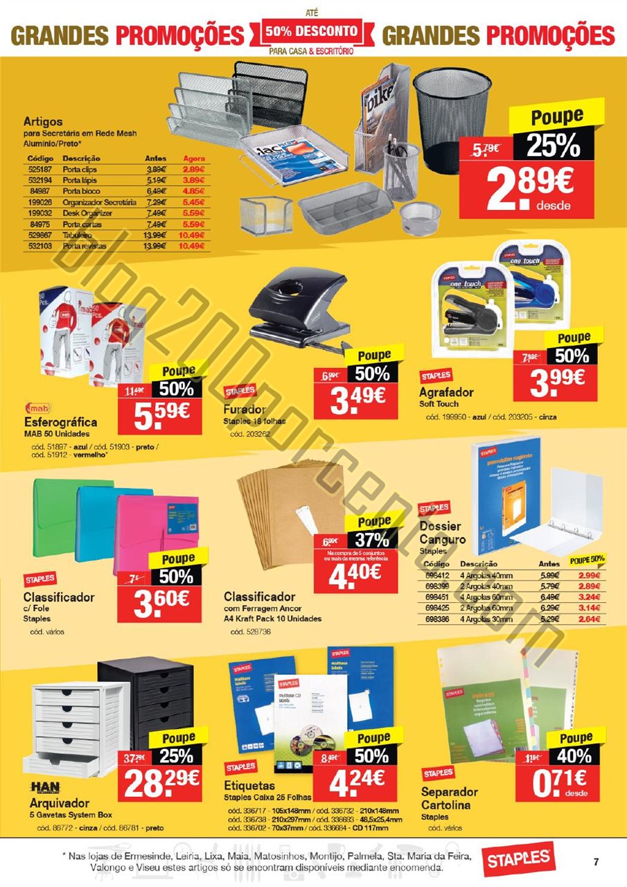 Antevisão Folheto STAPLES Promoções de 15 outub