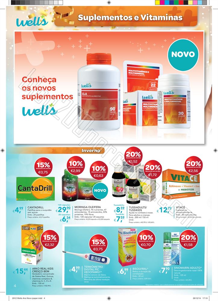 Novo Folheto WELLS Ano Novo de 30 dezembro a 18 ja