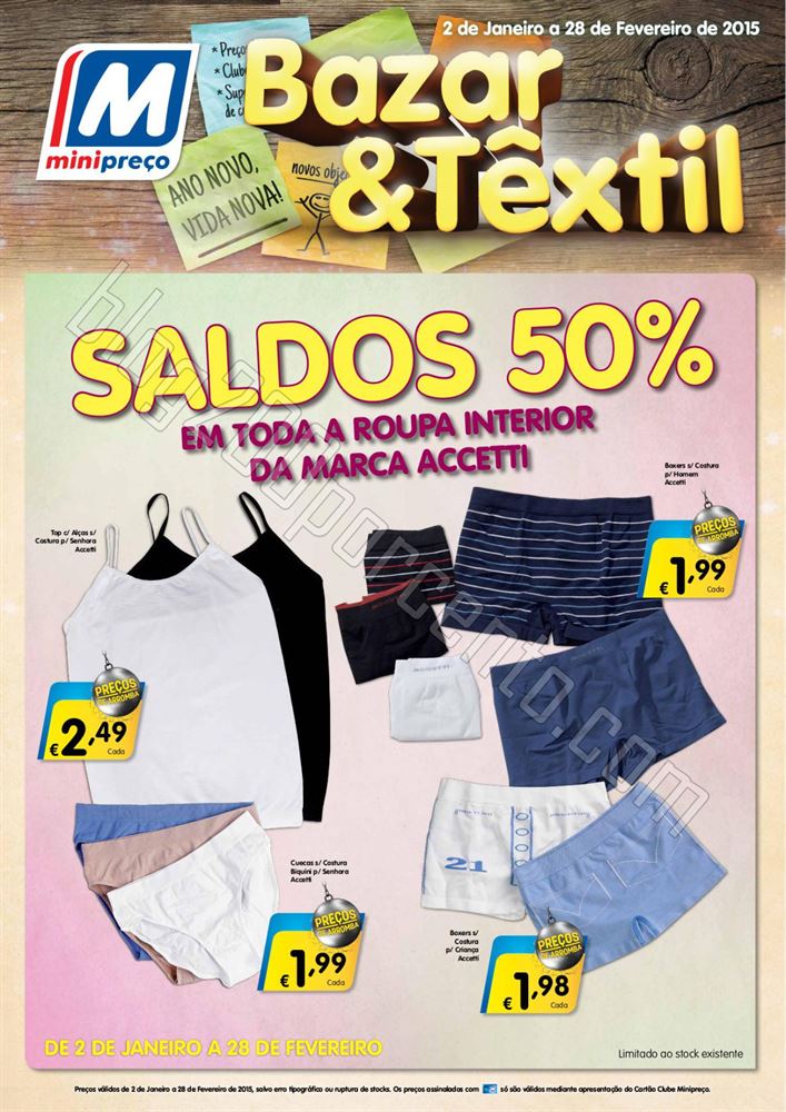 Antevisão Folheto MINIPREÇO Bazar de 2 a 14 jane