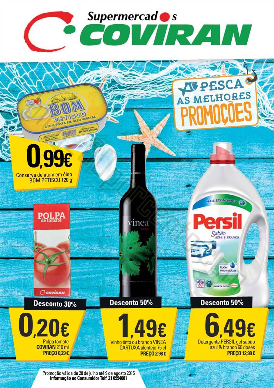Antevisão Folheto COVIRAN Promoções de 28 julho