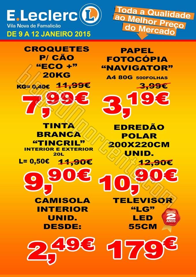 Promoções E-LECLERC Famalicão de 9 a 12 janeiro