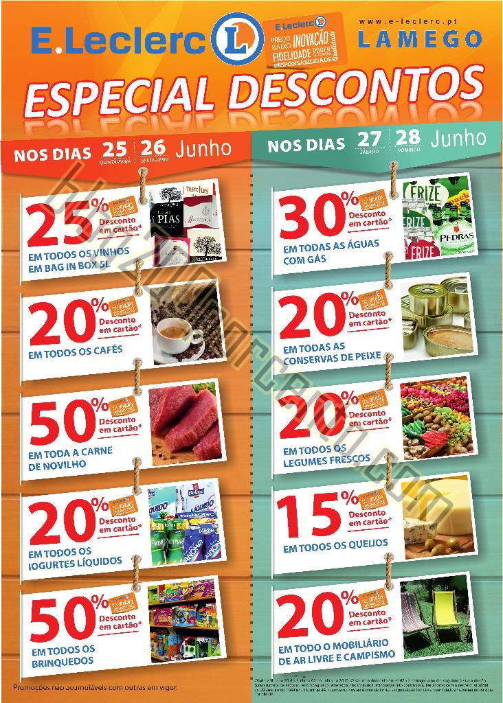 Antevisão Folheto E-LECLERC Lamego de 25 junho a 