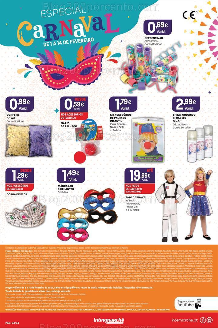 Antevisão Folheto INTERMARCHÉ Carnaval Promoções de 1 a 14 fevereiro