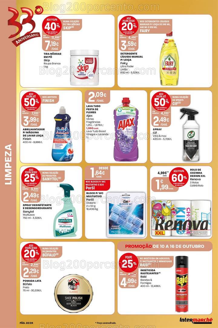 Antevisão Folheto INTERMARCHÉ Contact Promoções de 10 a 18 outubro