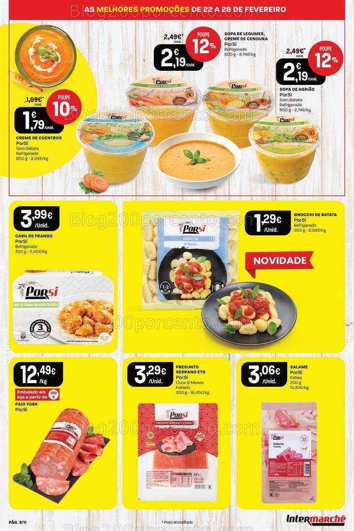 Antevisão Folheto INTERMARCHÉ Porsi Promoções de 22 a 28 fevereiro