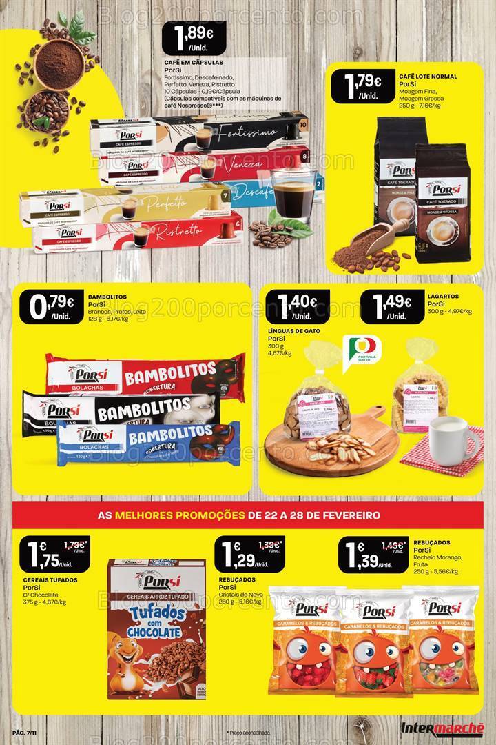 Antevisão Folheto INTERMARCHÉ Porsi Promoções de 22 a 28 fevereiro