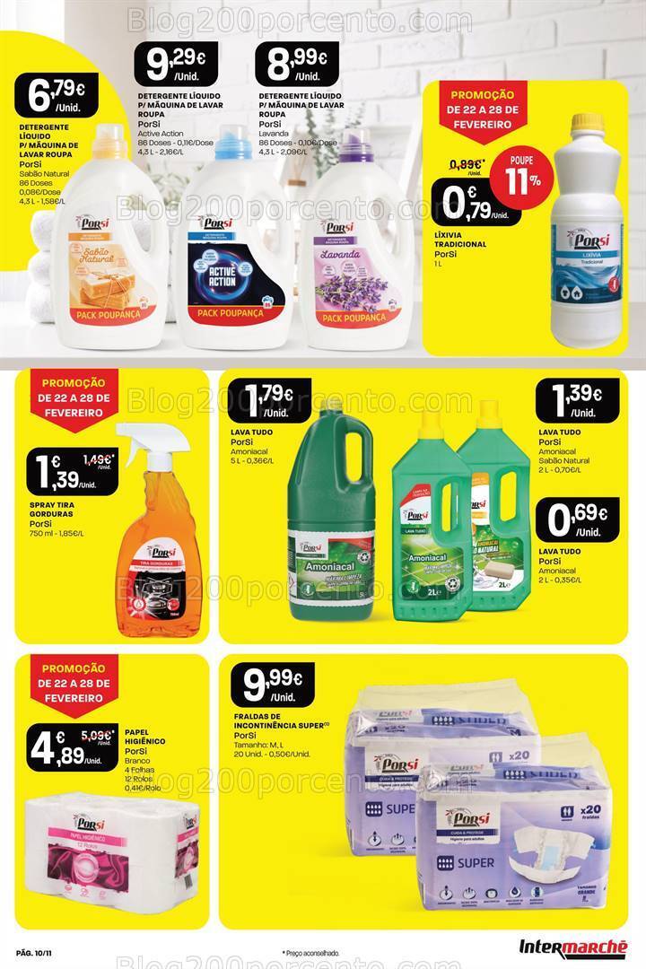 Antevisão Folheto INTERMARCHÉ Porsi Promoções de 22 a 28 fevereiro