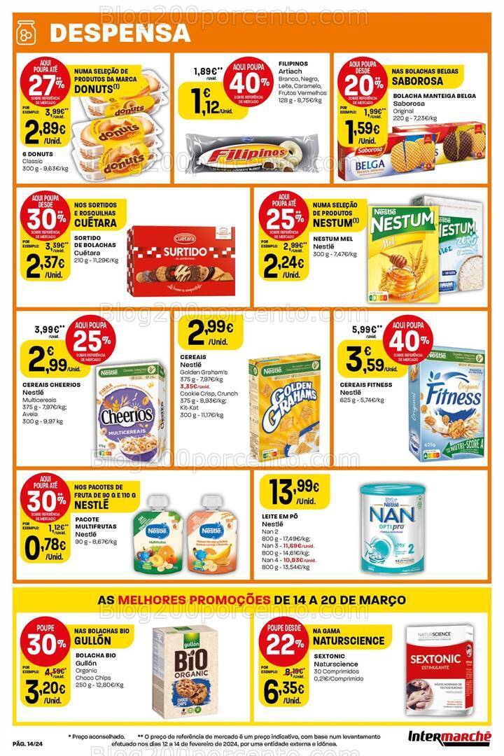 Antevisão Folheto INTERMARCHÉ Super Promoções de 14 a 20 março