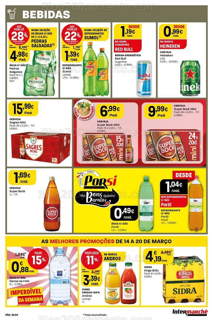 Antevisão Folheto INTERMARCHÉ Super Promoções de 14 a 20 março