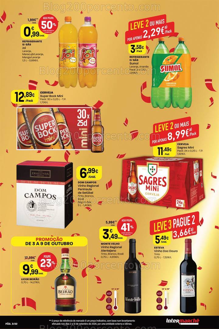 Antevisão Folheto INTERMARCHÉ Super Aniversário Promoções de 3 a 9 outubro
