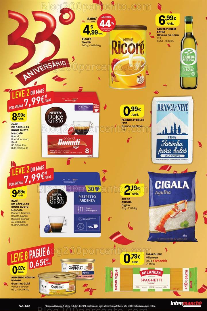 Antevisão Folheto INTERMARCHÉ Super Aniversário Promoções de 3 a 9 outubro