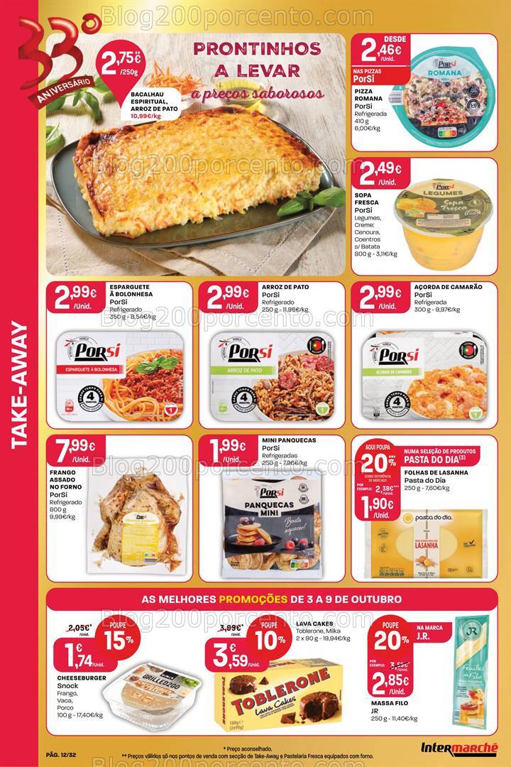 Antevisão Folheto INTERMARCHÉ Super Aniversário Promoções de 3 a 9 outubro