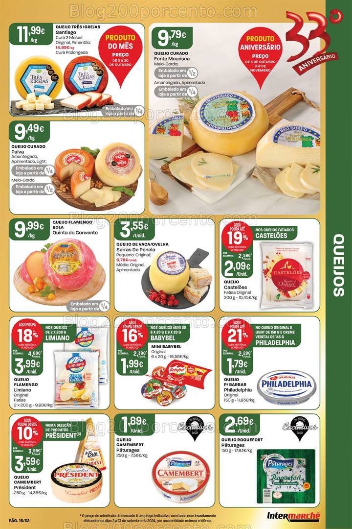 Antevisão Folheto INTERMARCHÉ Super Aniversário Promoções de 3 a 9 outubro