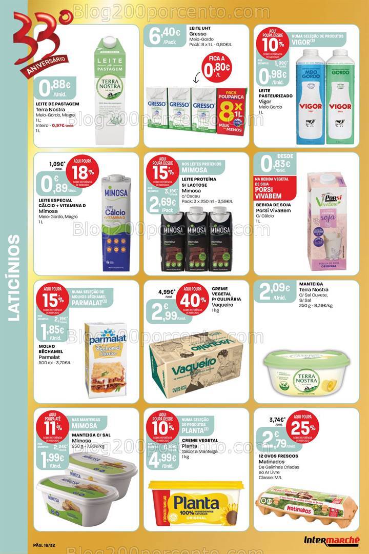 Antevisão Folheto INTERMARCHÉ Super Aniversário Promoções de 3 a 9 outubro
