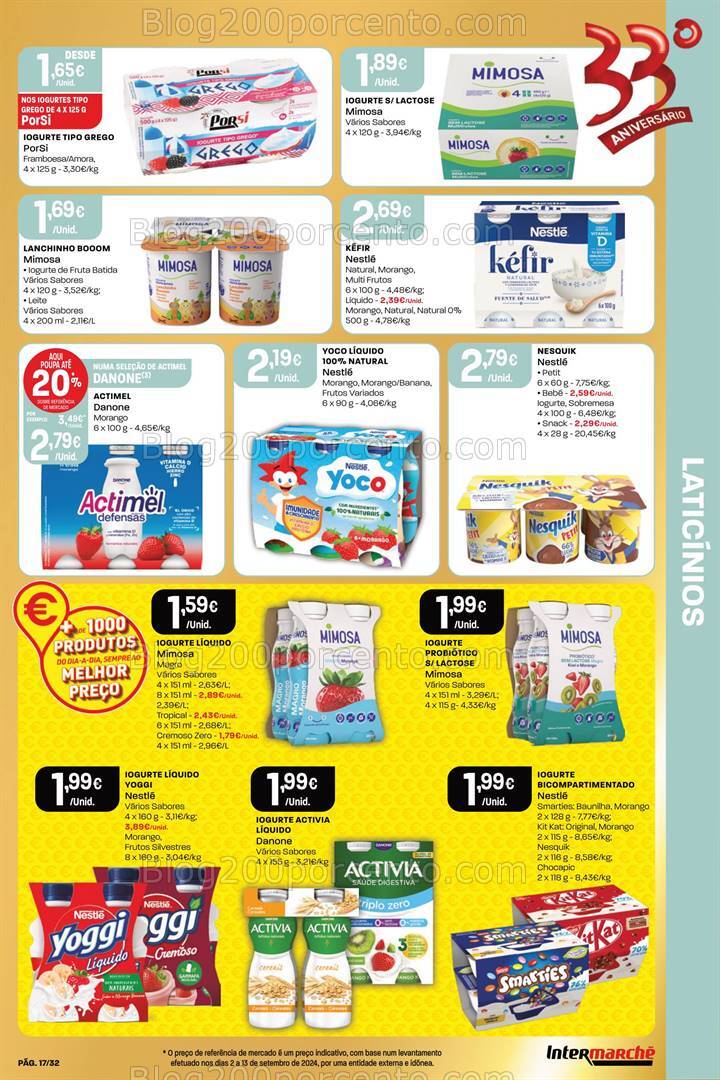 Antevisão Folheto INTERMARCHÉ Super Aniversário Promoções de 3 a 9 outubro