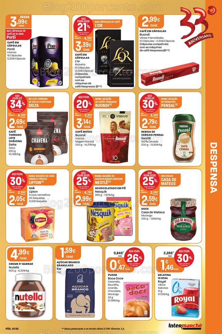 Antevisão Folheto INTERMARCHÉ Super Aniversário Promoções de 3 a 9 outubro