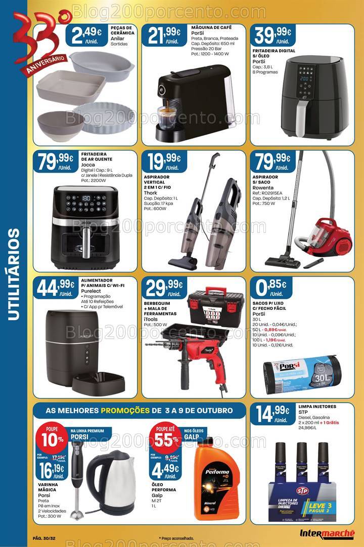 Antevisão Folheto INTERMARCHÉ Super Aniversário Promoções de 3 a 9 outubro