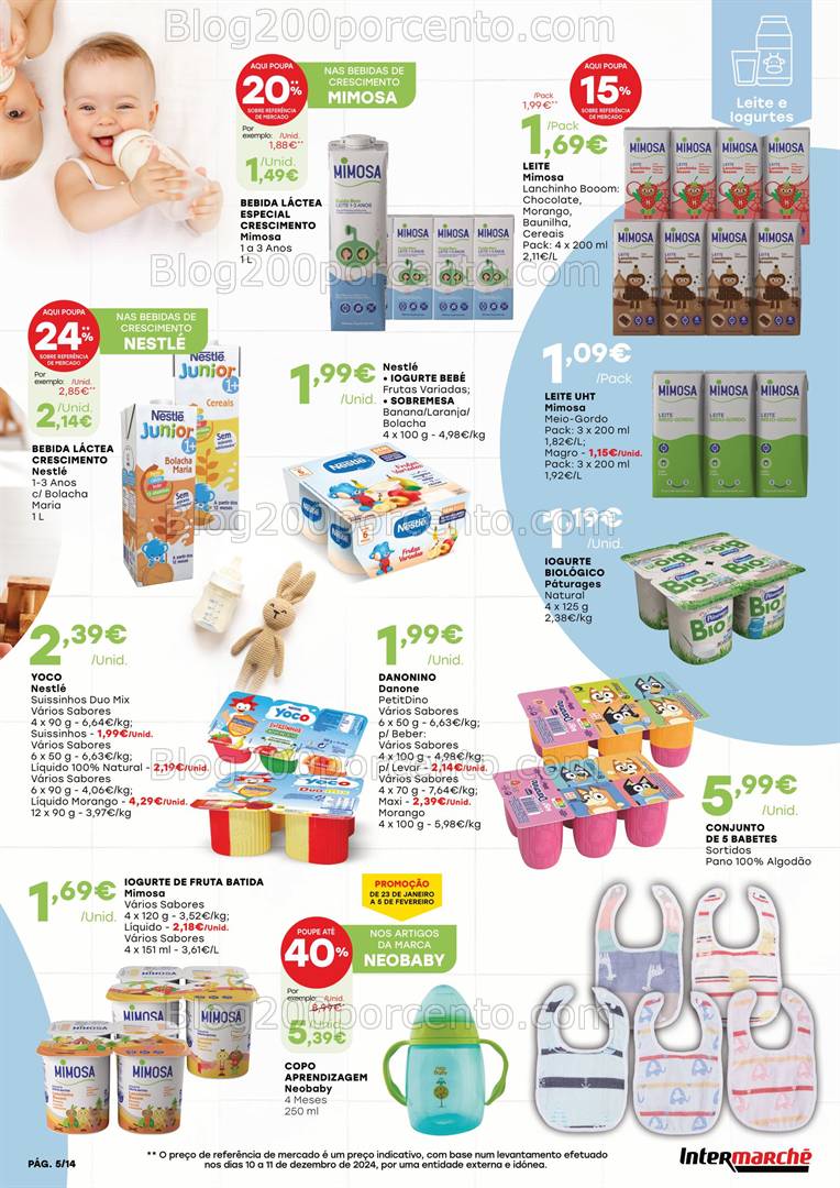 Antevisão Folheto INTERMARCHÉ Feira do Bebé Promoções de 23 janeiro a 5 fevereiro