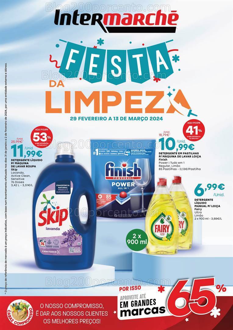 Antevisão Folheto INTERMARCHÉ Super Festa da Limpeza - 29 fevereiro a 13 março