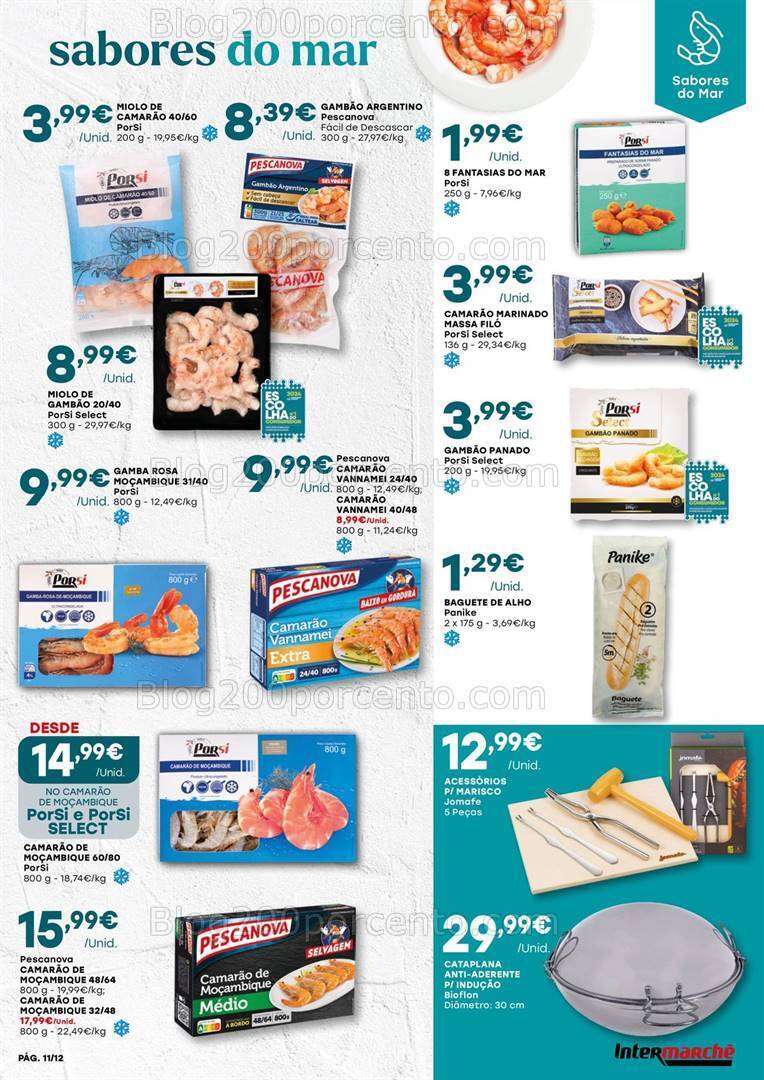 Antevisão Folheto INTERMARCHÉ Bebidas e Mariscos Promoções de 25 julho a 7 agosto