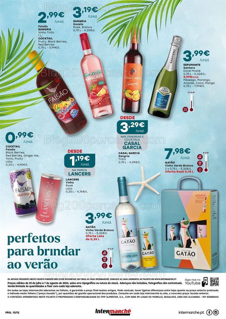 Antevisão Folheto INTERMARCHÉ Bebidas e Mariscos Promoções de 25 julho a 7 agosto