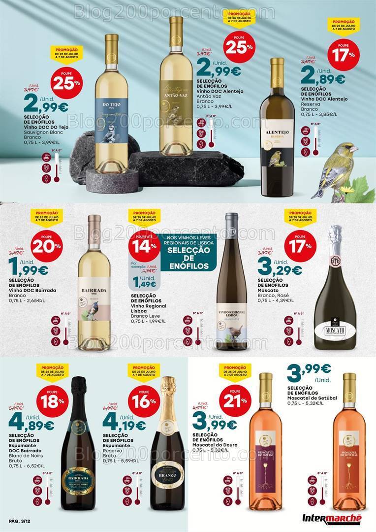 Antevisão Folheto INTERMARCHÉ Bebidas e Mariscos Promoções de 25 julho a 7 agosto