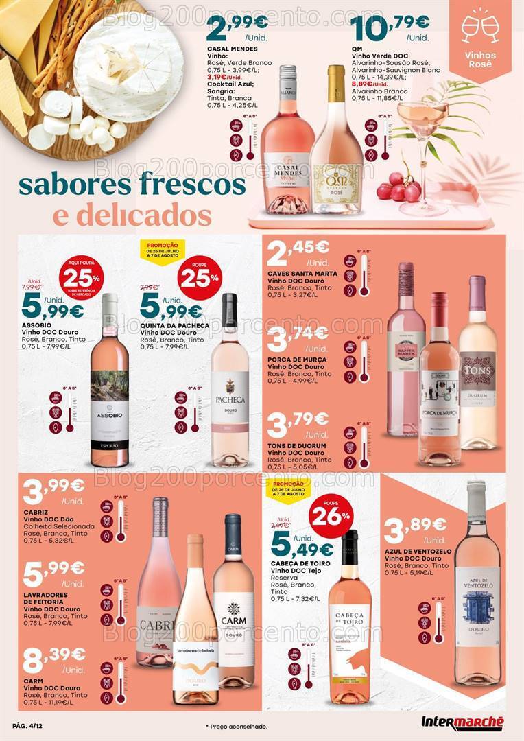 Antevisão Folheto INTERMARCHÉ Bebidas e Mariscos Promoções de 25 julho a 7 agosto