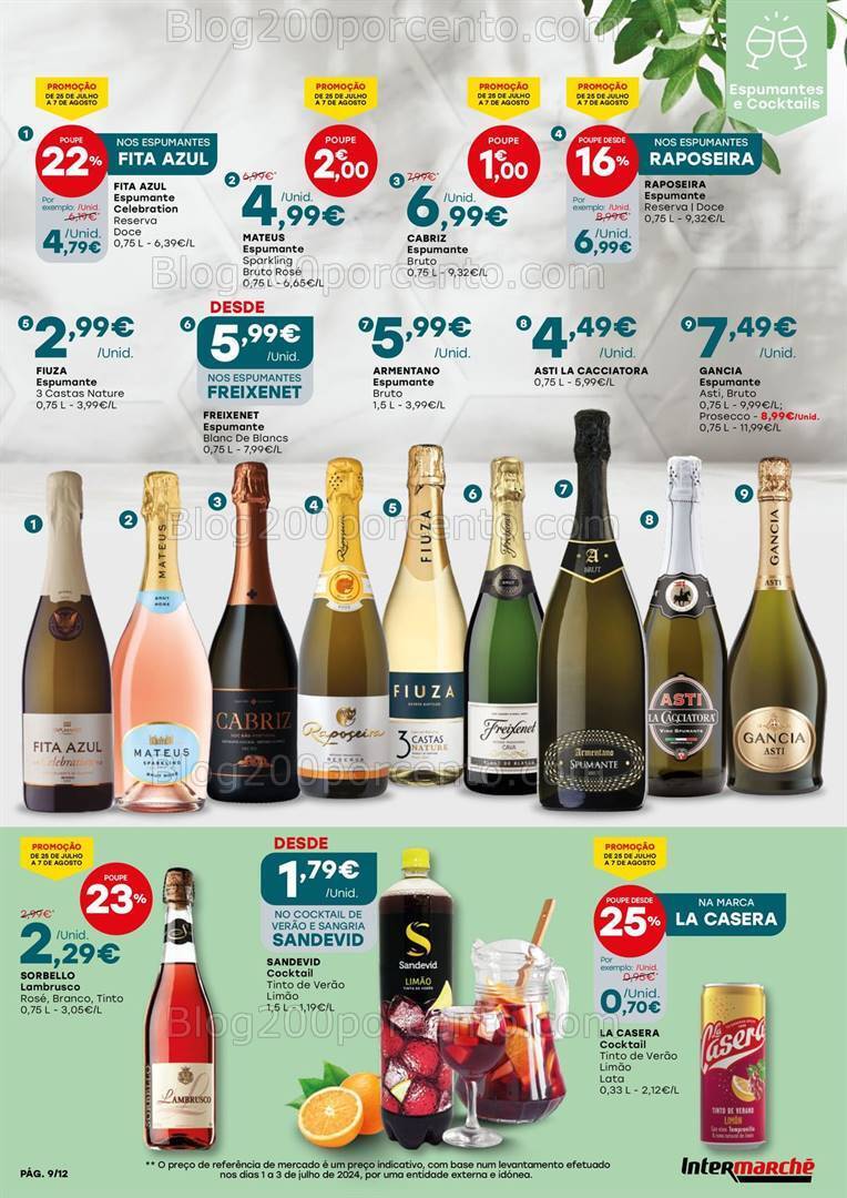 Antevisão Folheto INTERMARCHÉ Bebidas e Mariscos Promoções de 25 julho a 7 agosto