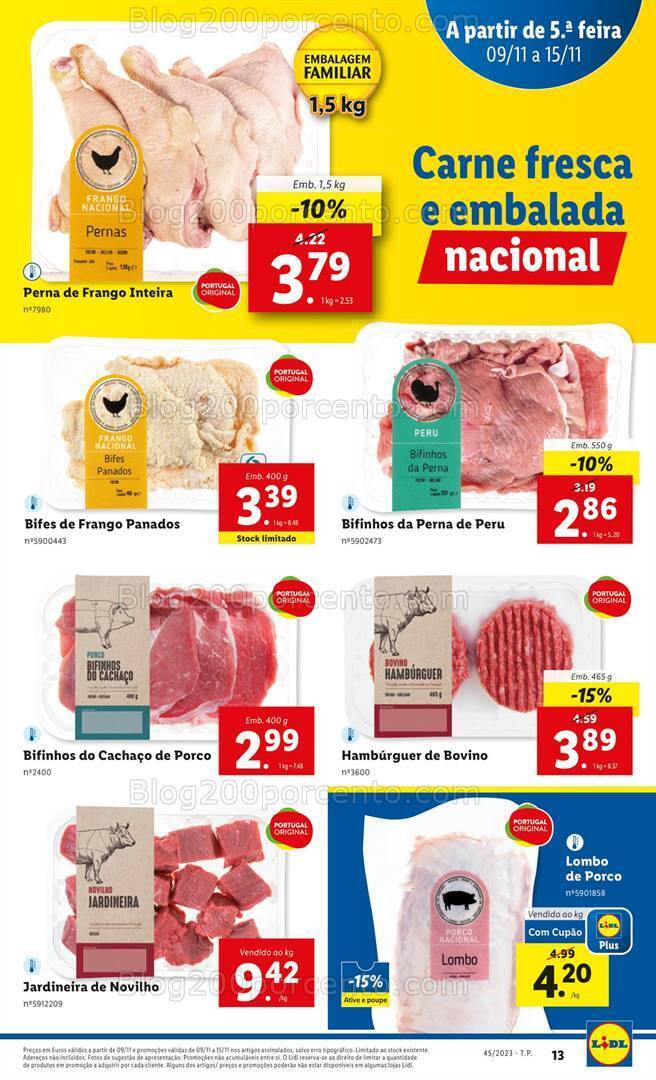 Antevisão Folheto LIDL Promoções de 9 a 15 novembro