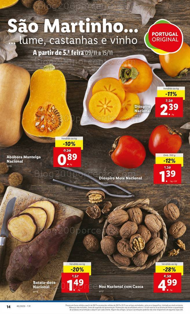 Antevisão Folheto LIDL Promoções de 9 a 15 novembro