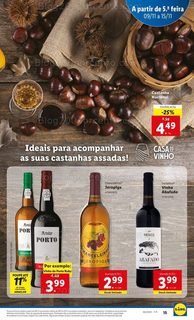 Antevisão Folheto LIDL Promoções de 9 a 15 novembro