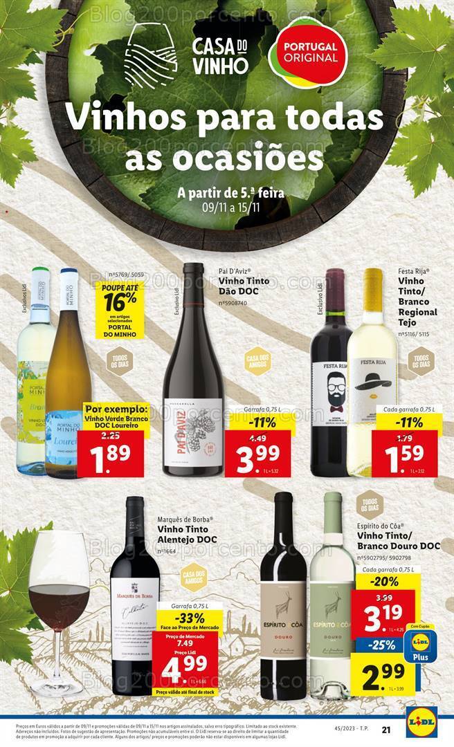 Antevisão Folheto LIDL Promoções de 9 a 15 novembro